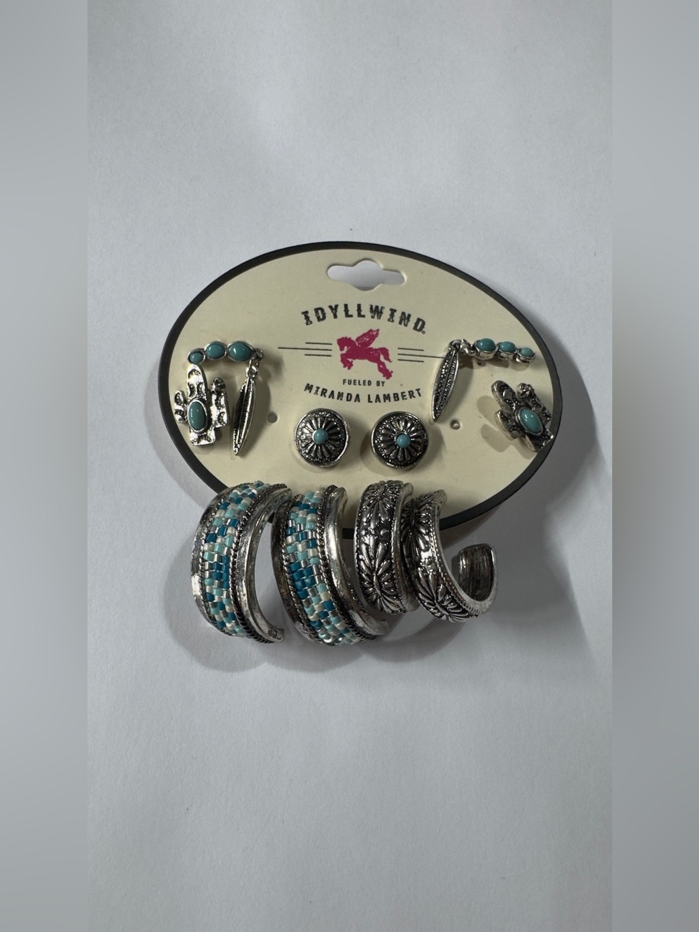 Idyllwind Silver & Turquoise Western  Earring Set